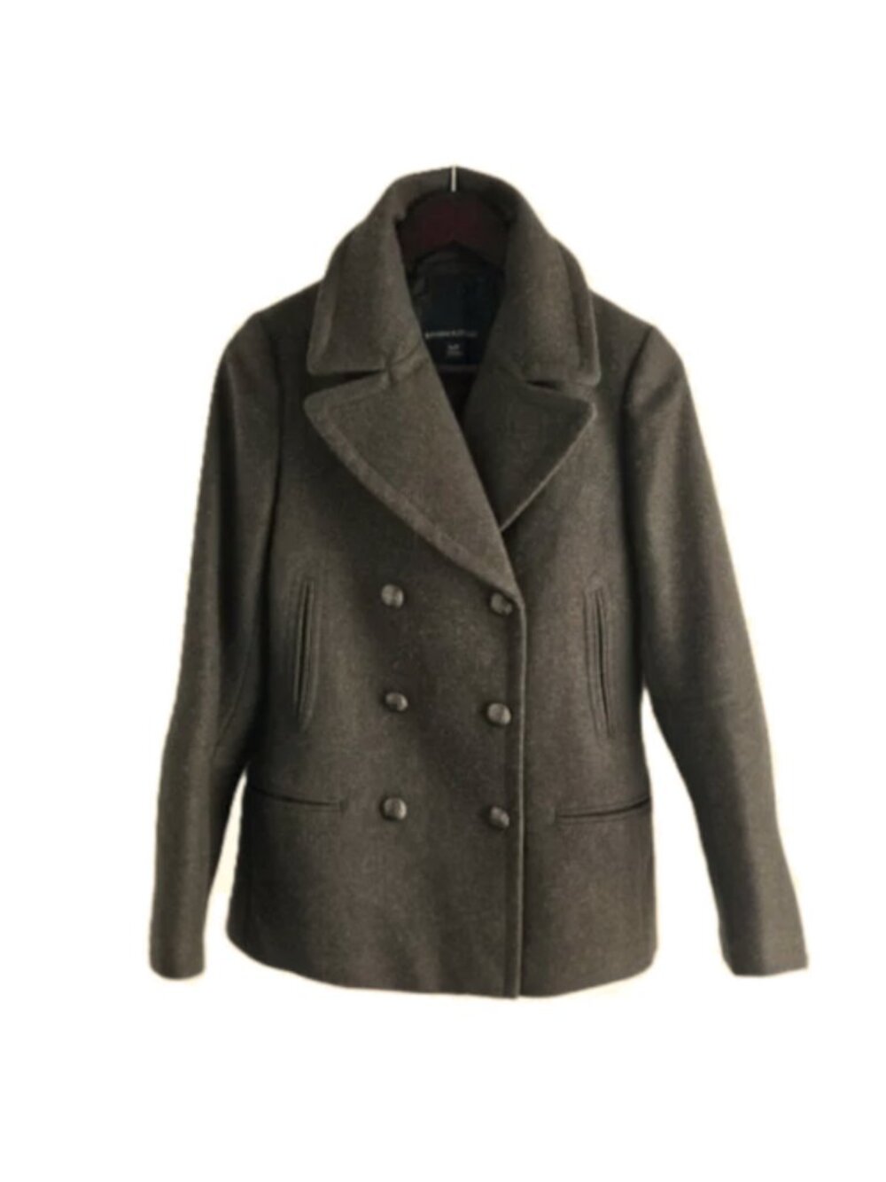Banana Republic 81% Wool Pea Jacket